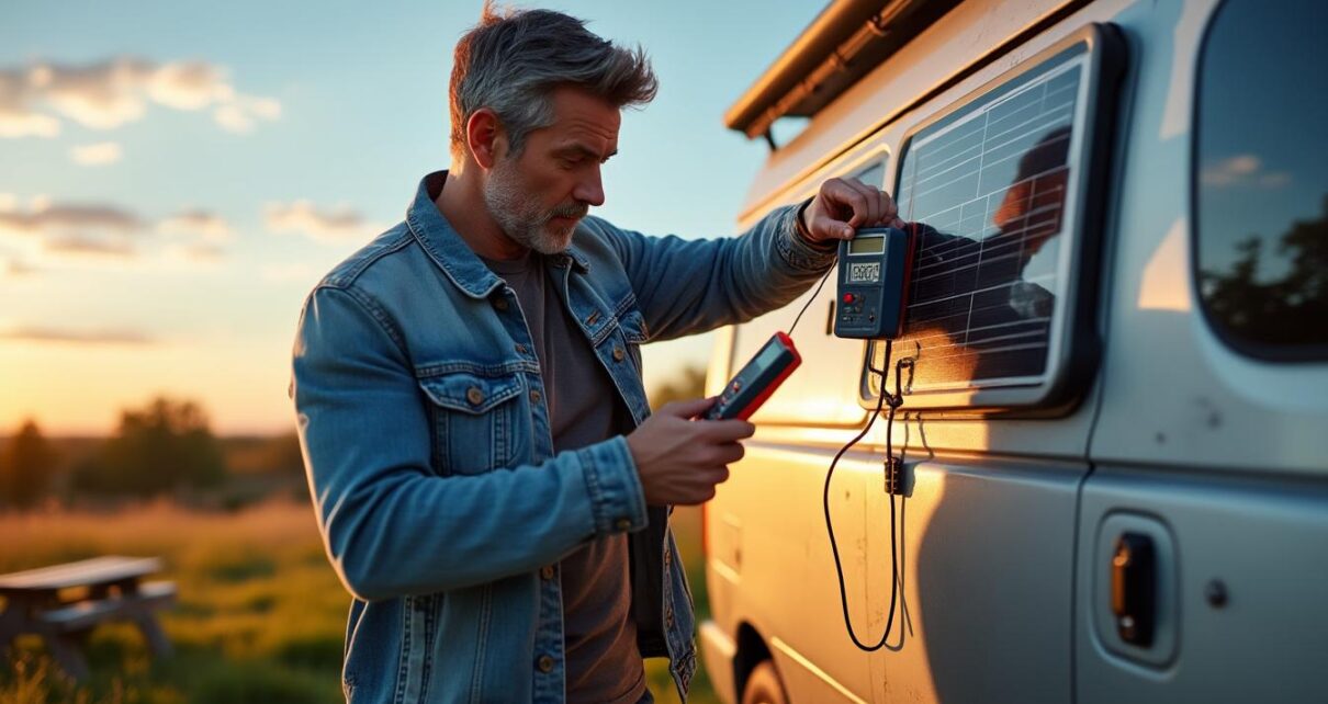 découvrez comment vérifier facilement le bon fonctionnement de votre panneau solaire en camping-car à l'aide d'un test de voltage. suivez nos conseils pour assurer l'efficacité de votre installation solaire lors de vos voyages.