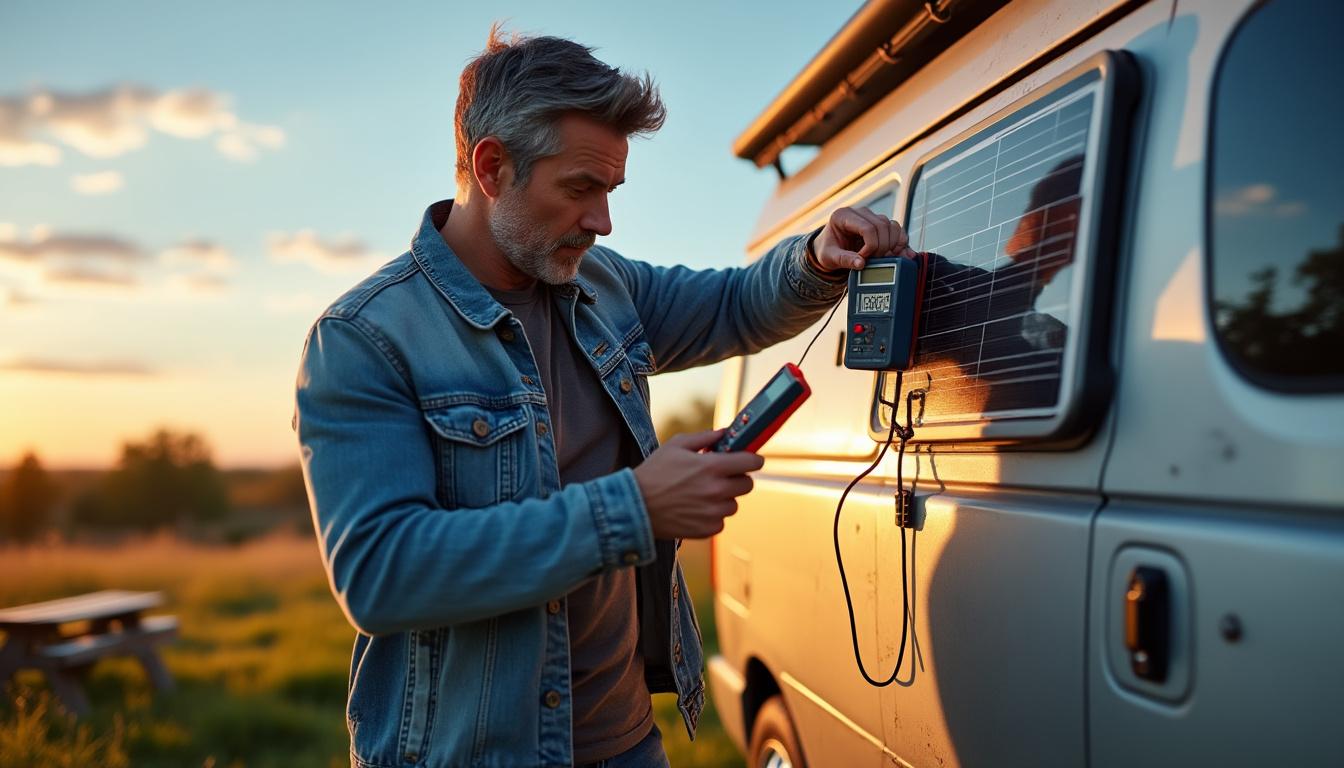 découvrez comment vérifier facilement le bon fonctionnement de votre panneau solaire en camping-car à l'aide d'un test de voltage. suivez nos conseils pour assurer l'efficacité de votre installation solaire lors de vos voyages.