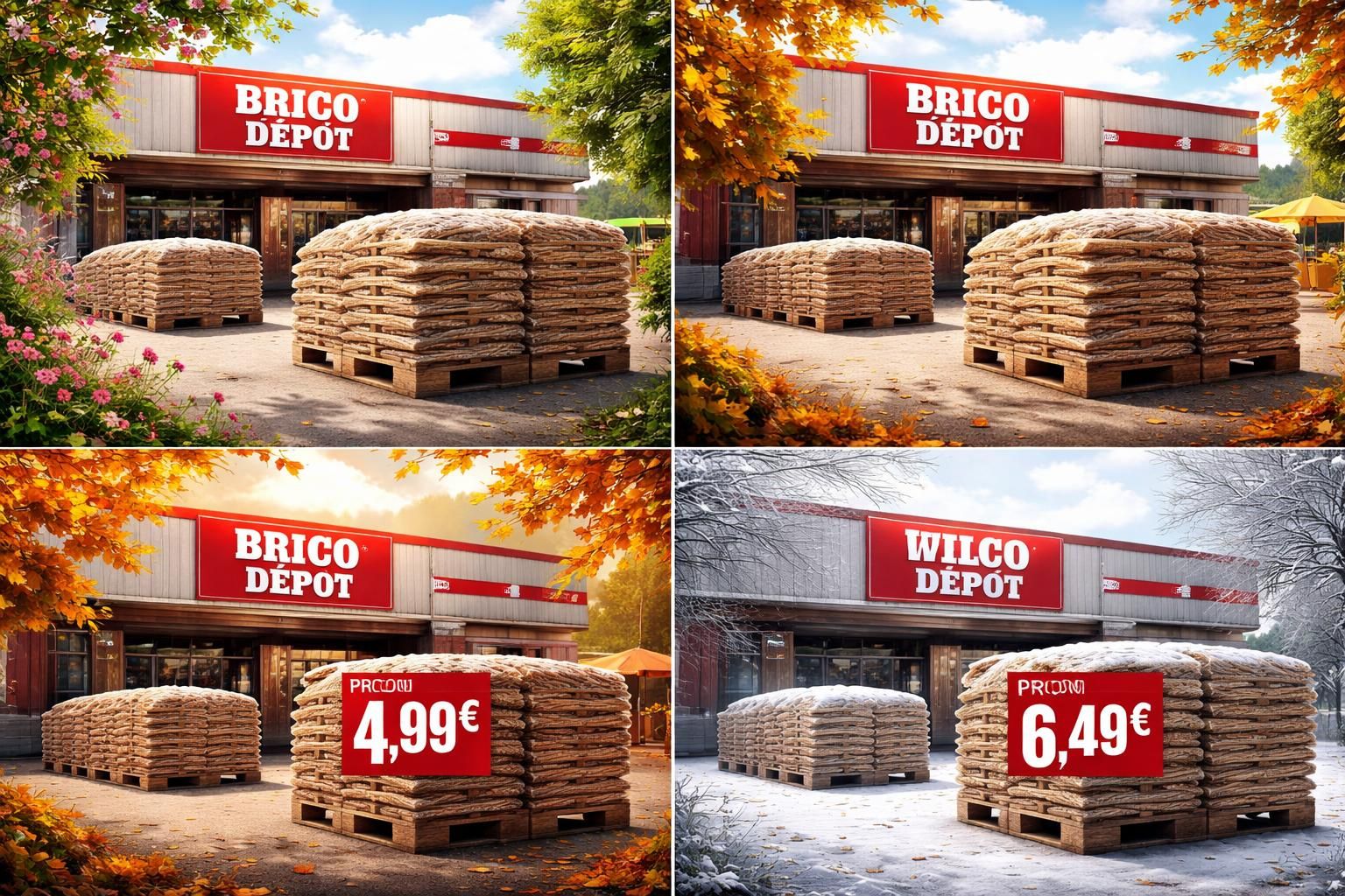 découvrez comment les prix des pellets chez brico dépôt changent en fonction des saisons pour mieux planifier vos achats de chauffage.