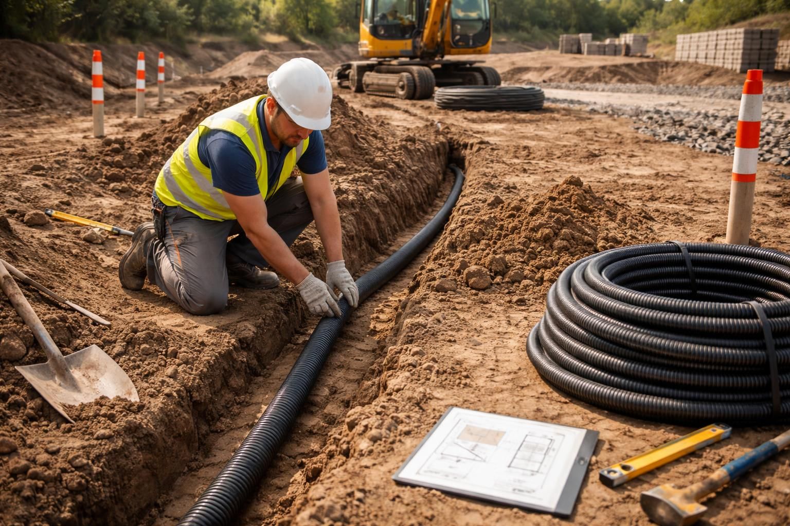 découvrez comment appliquer la norme pour l'installation des gaines électriques enterrées dans vos projets de construction, garantissant sécurité et conformité.
