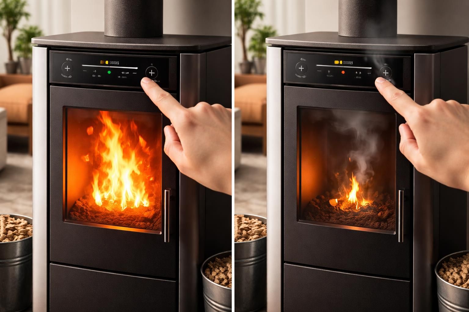 découvrez comment régler correctement le débit d'air de votre poêle à granulés et évitez les erreurs courantes pour un fonctionnement optimal et une combustion efficace.